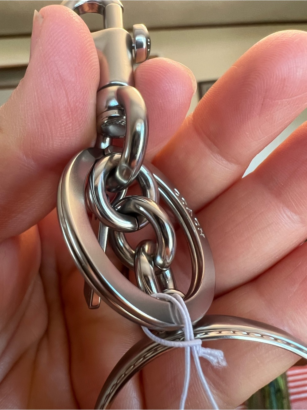 Coach Silver Tabby Bag Charm - Picture 6 of 12